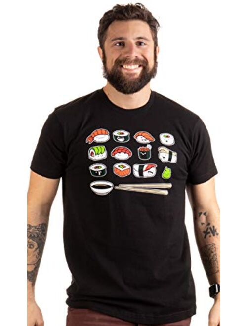 Happy Sushi | Funny, Cute Fun Japanese Food Go Rice Art for Men Women T-Shirt