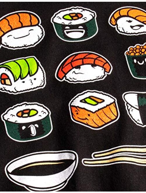 Happy Sushi | Funny, Cute Fun Japanese Food Go Rice Art for Men Women T-Shirt