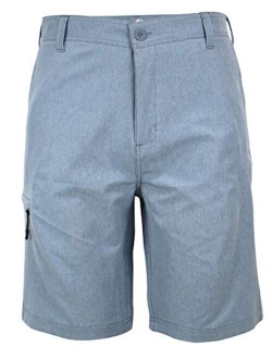 Men's Hybrid Amphibian Shorts Quick Dry 21" Flat Front Water Resistant Lightweight Size 30-40