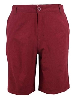 Men's Hybrid Amphibian Shorts Quick Dry 21" Flat Front Water Resistant Lightweight Size 30-40