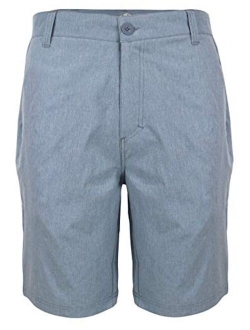 Men's Hybrid Amphibian Shorts Quick Dry 21" Flat Front Water Resistant Lightweight Size 30-40