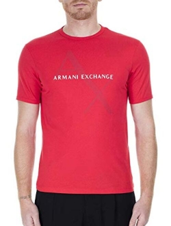 A|X Armani Exchange Men's Short Sleeve Crew Neck Logo Tee