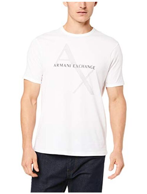 A|X Armani Exchange Men's Short Sleeve Crew Neck Logo Tee