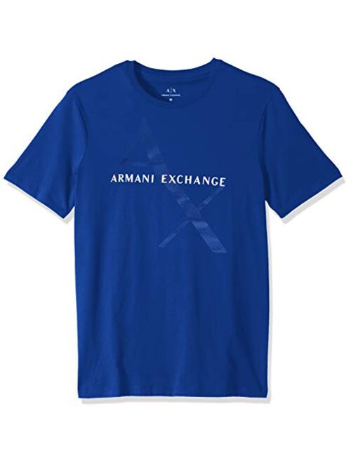 A|X Armani Exchange Men's Short Sleeve Crew Neck Logo Tee