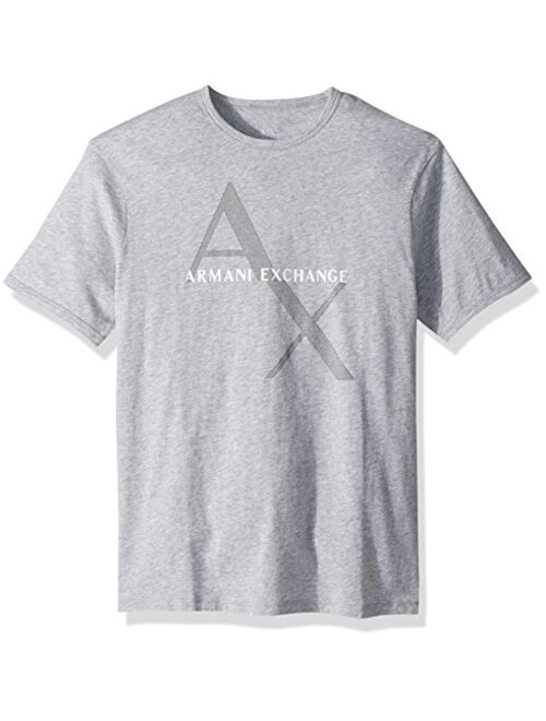 A|X Armani Exchange Men's Short Sleeve Crew Neck Logo Tee