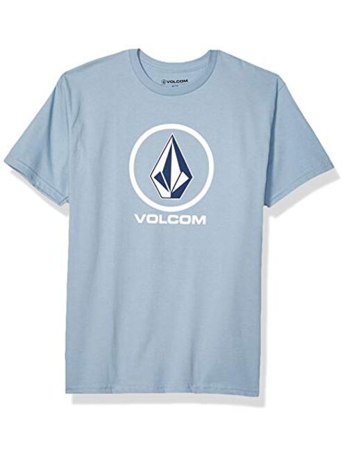 Volcom Men's Cotton Printed Crisp Stone Short Sleeve Tee Shirt