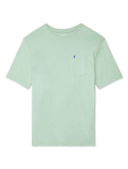 Men's Saltwater Short Sleeve Solid T-Shirt with Pocket