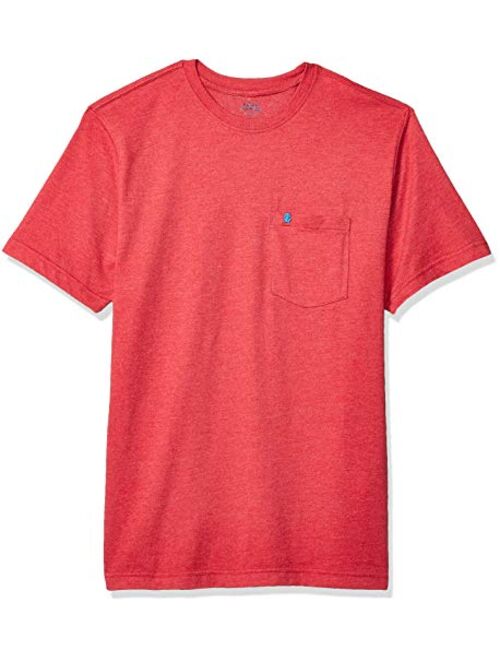 IZOD Men's Saltwater Short Sleeve Solid T-Shirt with Pocket