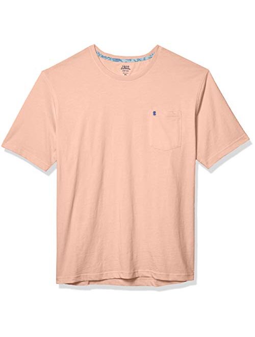 IZOD Men's Saltwater Short Sleeve Solid T-Shirt with Pocket