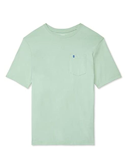 IZOD Men's Saltwater Short Sleeve Solid T-Shirt with Pocket