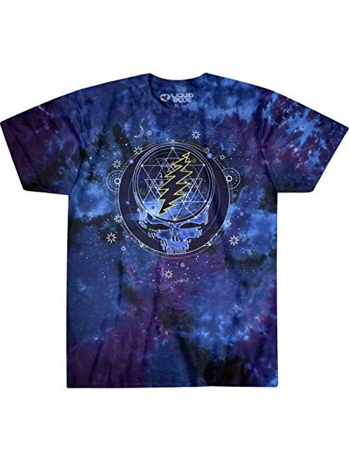 Liquid Blue Grateful Dead Mystical Stealie Celestial Tie Dye Ss Tee