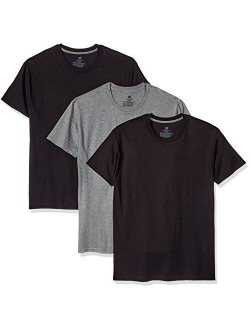 Men's Solid Short Sleeve Crew Neck 3-Pack Comfort T-Shirts