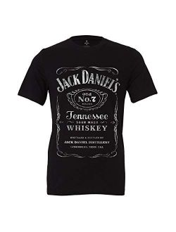 Jack Daniel's Black Label Old No. 7 Brand T-Shirt Made from Materials Small - 4X-Large Official Product