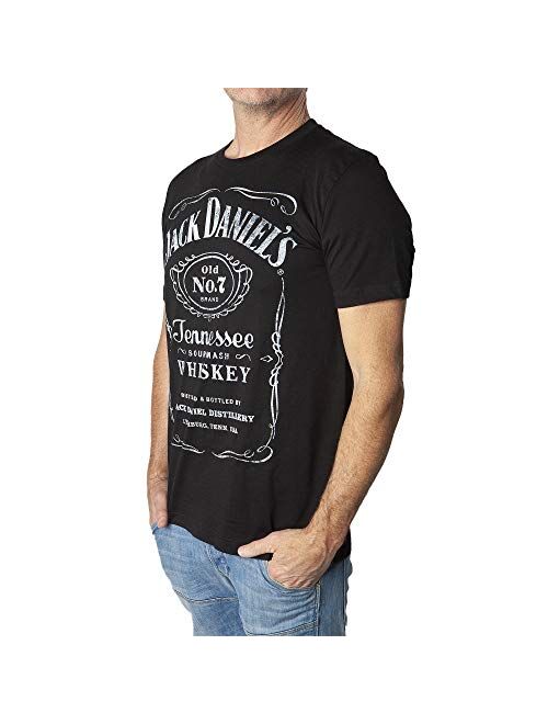 Jack Daniel's Black Label Old No. 7 Brand T-Shirt Made from Materials Small - 4X-Large Official Product