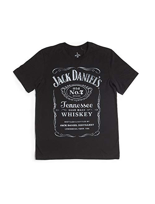 Jack Daniel's Black Label Old No. 7 Brand T-Shirt Made from Materials Small - 4X-Large Official Product