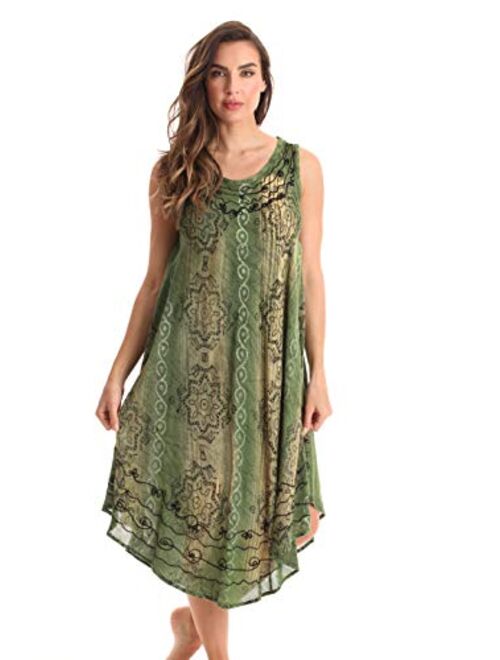 Riviera Sun Tie Dye Summer Dress - Beach Cover Up