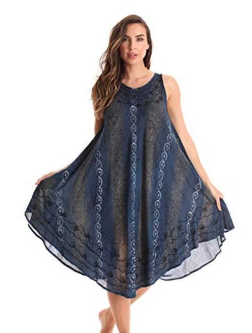 Riviera Sun Tie Dye Summer Dress - Beach Cover Up