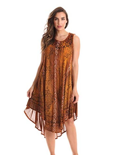 Riviera Sun Tie Dye Summer Dress - Beach Cover Up