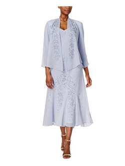 Women's Beaded Chiffon Jacket Dress