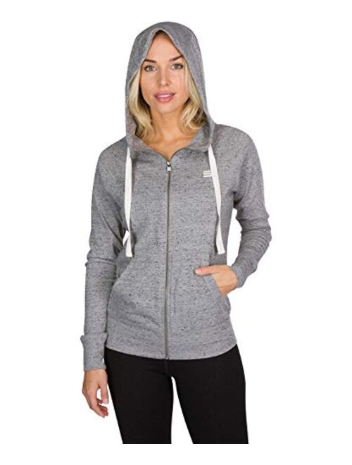 Dry Fit Sweatshirts for Women - Zip Up Hoodie Sweater Jacket with Dual Pockets