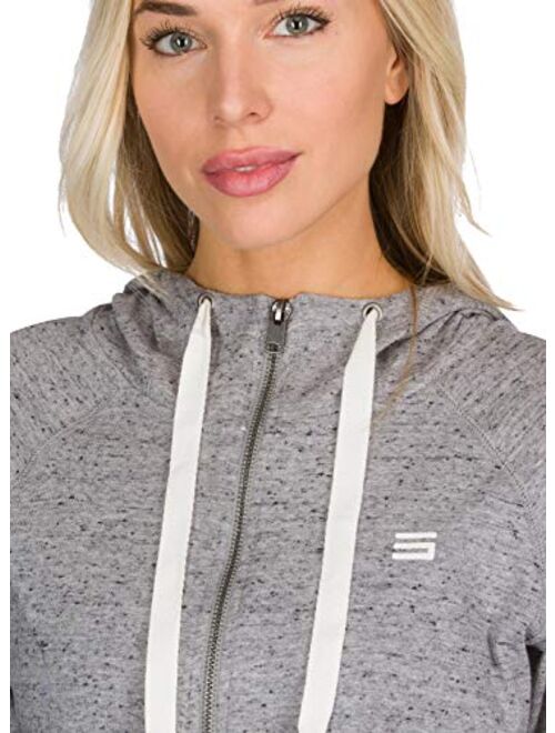 Dry Fit Sweatshirts for Women - Zip Up Hoodie Sweater Jacket with Dual Pockets