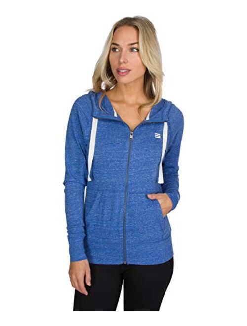 Dry Fit Sweatshirts for Women - Zip Up Hoodie Sweater Jacket with Dual Pockets