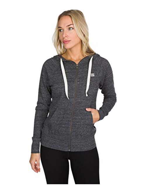 Dry Fit Sweatshirts for Women - Zip Up Hoodie Sweater Jacket with Dual Pockets