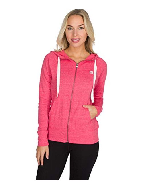 Dry Fit Sweatshirts for Women - Zip Up Hoodie Sweater Jacket with Dual Pockets