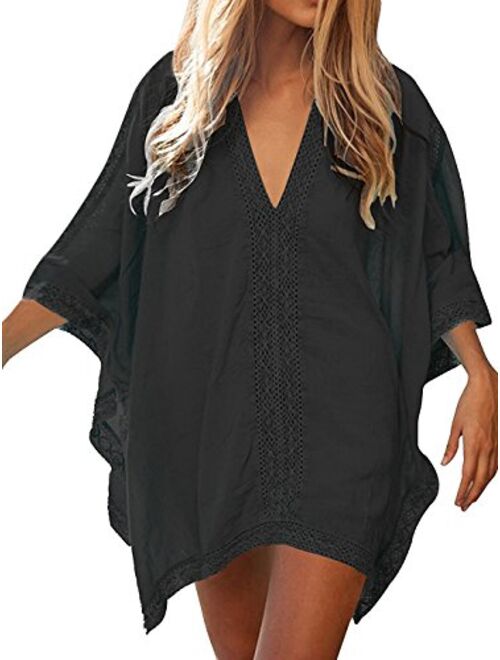 Loritta Womens Beach Bathing Suit Swim Bikini Swimsuit Oversized Cover Up Dresses