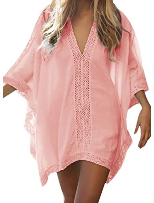 Loritta Womens Beach Bathing Suit Swim Bikini Swimsuit Oversized Cover Up Dresses