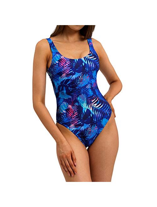 AVVA Tummy Control One Piece Swimsuits for Women - Sexy Bathing Suits with Slimming High Waist