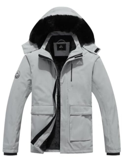 Olive Solid Hooded Long Sleeve Ski Jacket