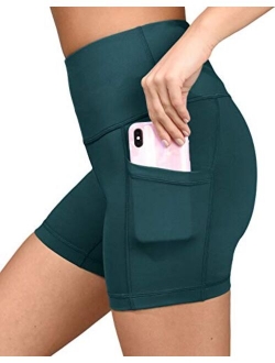 Yogalicious Ultra Soft Lightweight Hi Rise Shorts - High Waist Yoga Shorts