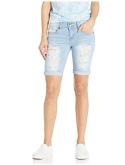 COVER GIRL Women's Jeans Juniors Denim Shorts Booty Bermuda Capri Mid Rise Basic Or Ripped