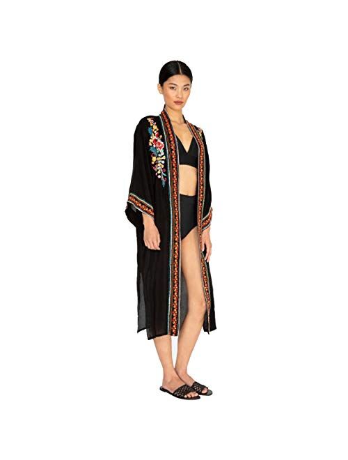 NFASHIONSO Women's Fashion Geometry Print Cover ups Tunic Kimono Cardigan Shawl