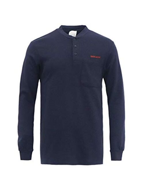 Titicaca Flame Resistant FR 7OZ 100% Cotton Henley Style Long Sleeve T-Shirts