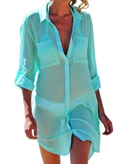 Walant Womens Solid Oversized Beach Cover Up Swimsuit Bathing Suit Beach Dress