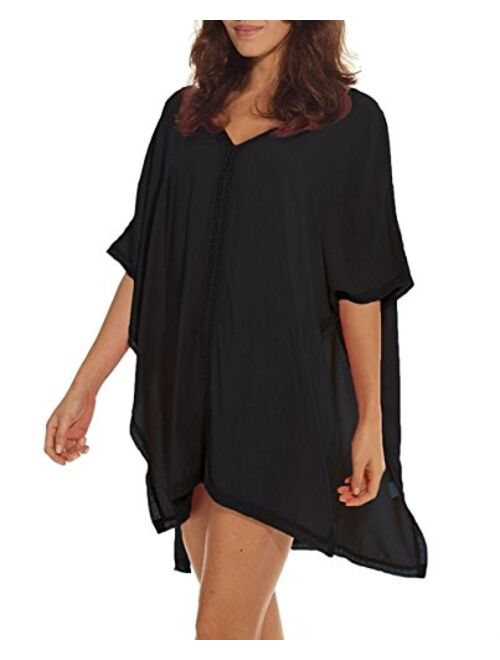 Walant Womens Solid Oversized Beach Cover Up Swimsuit Bathing Suit Beach Dress