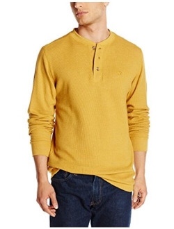 Men's Walden Long Sleeve Blended Thermal 3 Button Henley Shirt