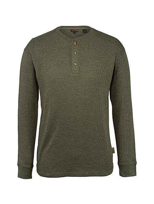 Wolverine Men's Walden Long Sleeve Blended Thermal 3 Button Henley Shirt