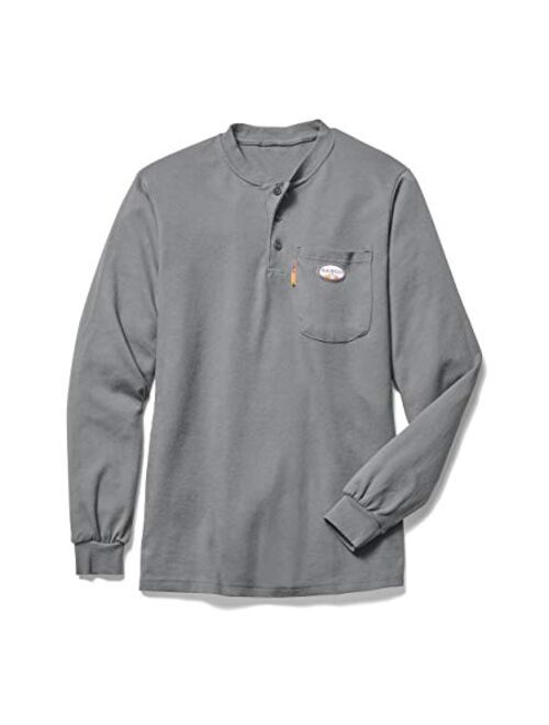 Rasco FR Men's Gray Henley T-Shirt