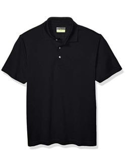 PGA TOUR Men's Airflux Short Sleeve Solid Polo-Shirts