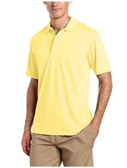 PGA TOUR Men's Airflux Short Sleeve Solid Polo-Shirts