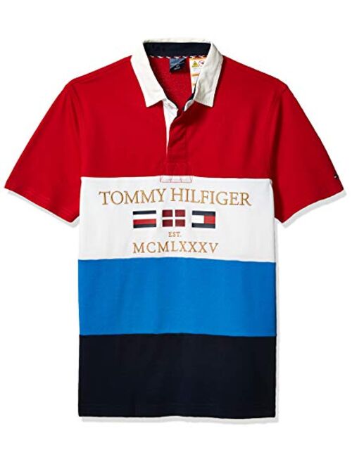 Tommy Hilfiger Men's Adaptive Polo Shirt with Magnetic Buttons Custom Fit