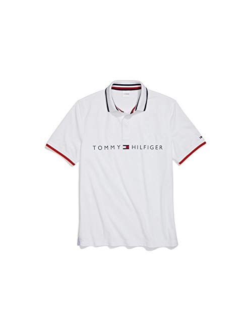 Tommy Hilfiger Men's Adaptive Polo Shirt with Magnetic Buttons Custom Fit