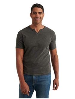 Men's Venice Burnout Notch Neck Tee Shirt