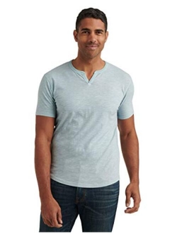 Men's Venice Burnout Notch Neck Tee Shirt