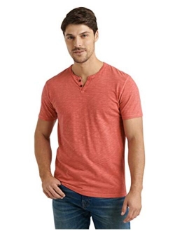 Men's Venice Burnout Notch Neck Tee Shirt