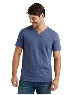 Men's Venice Burnout Notch Neck Tee Shirt