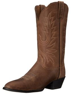 Heritage Round Toe Leather Cowgirl Boots